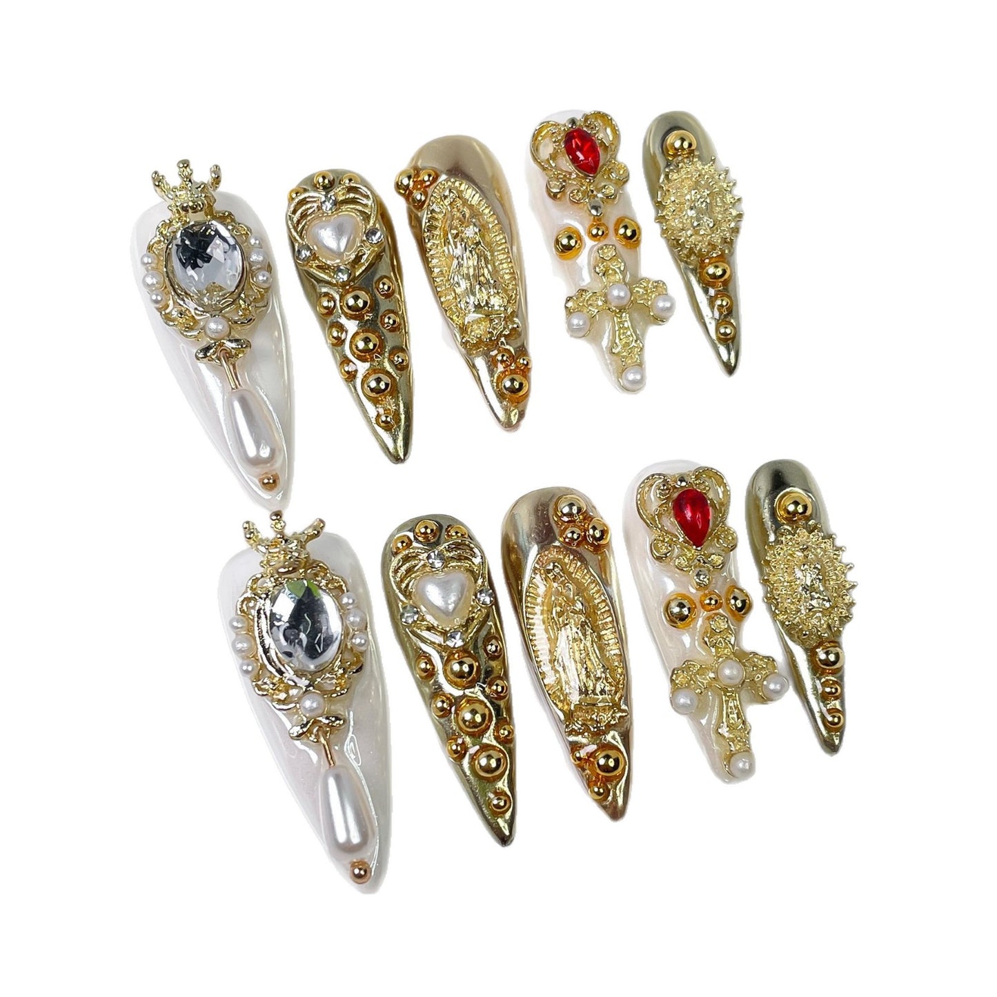 Luxury Court-style Heavy-duty Handmade Press-on Nails